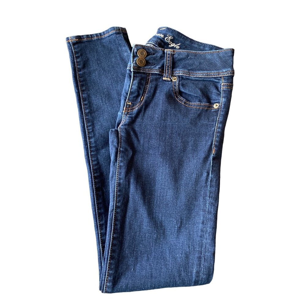 American Eagle Skinny Stretch Denim Jeans Size 0 Regular